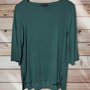 Eileen Fisher Green Tunic Size Small Petite